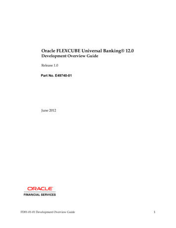 Oracle FLEXCUBE Universal Banking 12