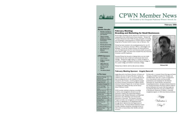 The Newsletter Of The Chesapeake Professional Women’s .