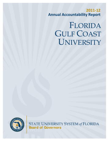 2011 12 University Accountability Report FGCU 2012-12-03 Draft