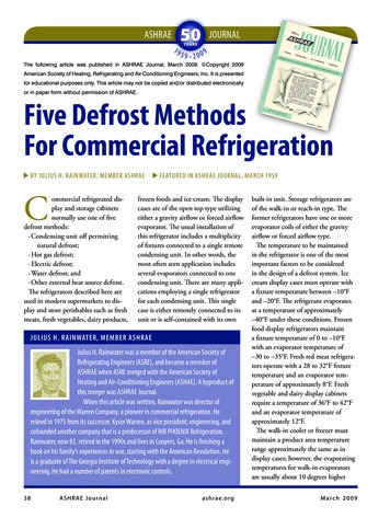 Five Defrost Methods For Commercial Refrigeration