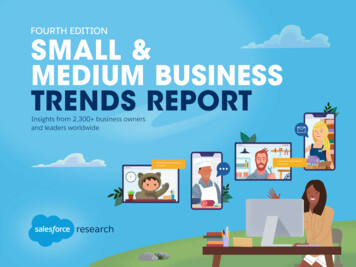 FOURTH EDITION SMALL & MEDIUM BUSINESS TRENDS 