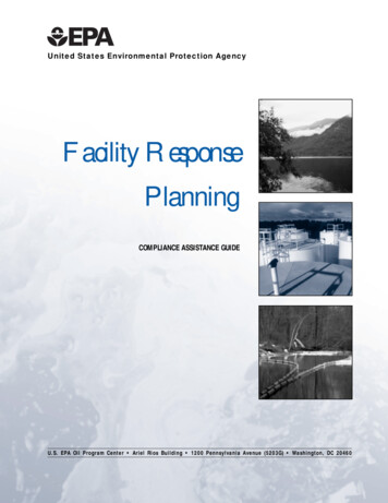 Facility Response Planning