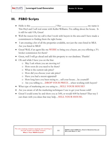 III. FSBO Scripts - Weebly