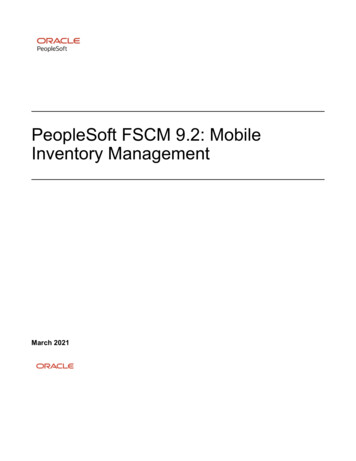 PeopleSoft FSCM 9.2: Mobile Inventory Management