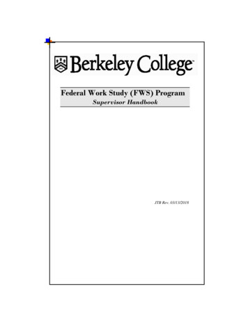 Federal Work Study (FWS) Program - Berkeley College