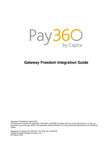 PayPoint Gateway Freedom Integration Guide