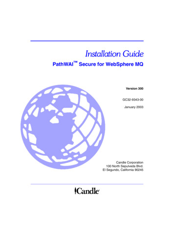 PathWAI Secure For WebSphere MQ Installation Guide, V300