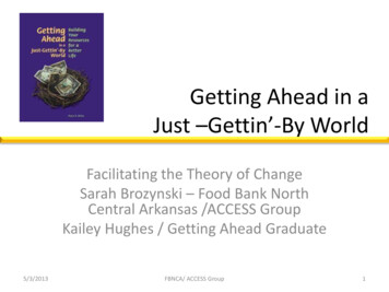 Getting Ahead In A Just –Gettin’-By World - Uaex.edu
