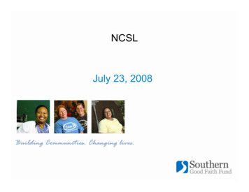 NCSL July 23, 2008