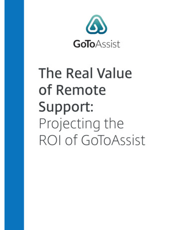 GoToAssist Projecting The ROI EBook - Assets.cdngetgo 