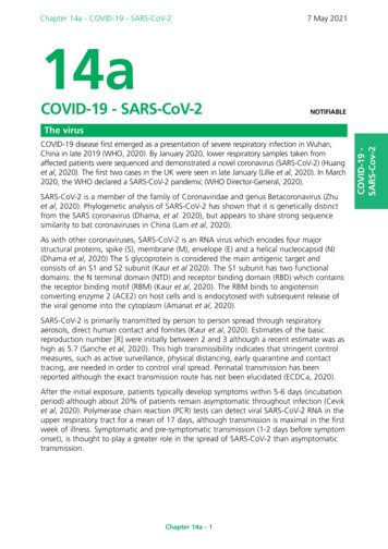 COVID-19 Greenbook Chapter 14a