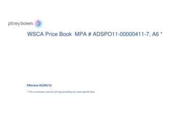 WSCA Price Book MPA # ADSPO11-00000411-7, A6