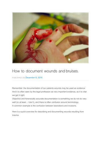How To Document Wounds And Bruises - ED Areyouprepared