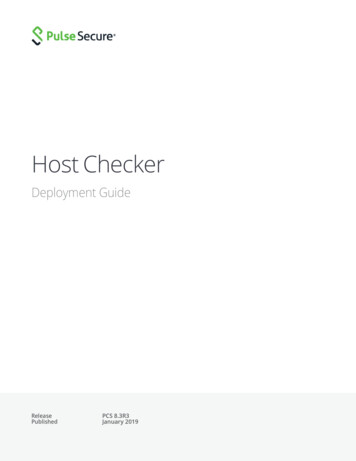 Host Checker - Pulse Secure