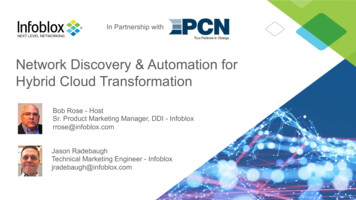Network Discovery & Automation For Hybrid Cloud 