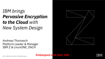 Pervasive Encryption To The Cloud With