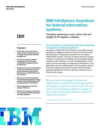 IBM InfoSphere Guardium For Federal Information Systems