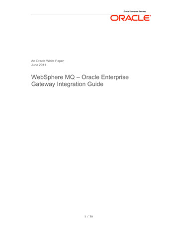 IBM WebSphere Integration - Oracle