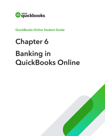 Chapter 6 Banking In QuickBooks Online