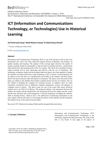 ICT (Information And Communications Technology, Or .