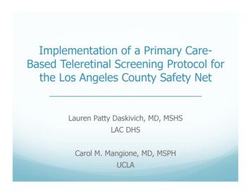 Implementation Of A Primary Care- Based Teleretinal .