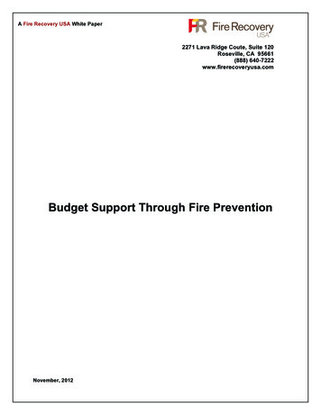 Budget Support Through Fire Prevention - Firehouse By ESO