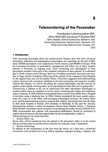 Telemonitoring Of The Pacemaker - IntechOpen