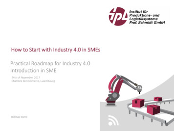 Practical Roadmap For Industry 4.0 Introduction In SME