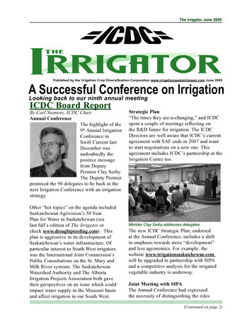 A Successful Conference On Irrigation