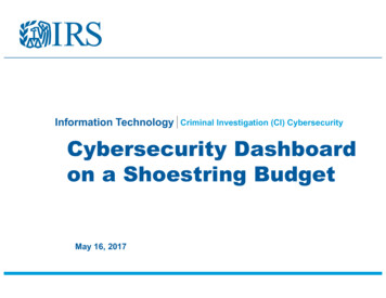 Information Technology Cybersecurity Dashboard On A .