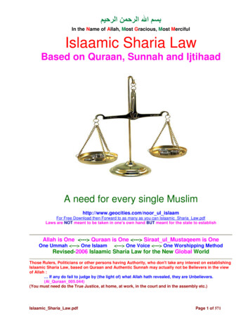 Islaamic Sharia Law - Islamic Laws