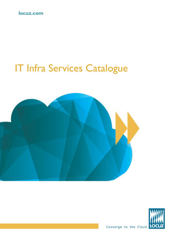 IT Infra Services Catalogue - Locuz