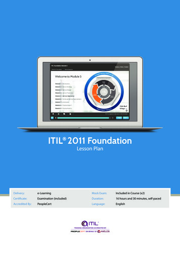 ITIL 2011 Foundation