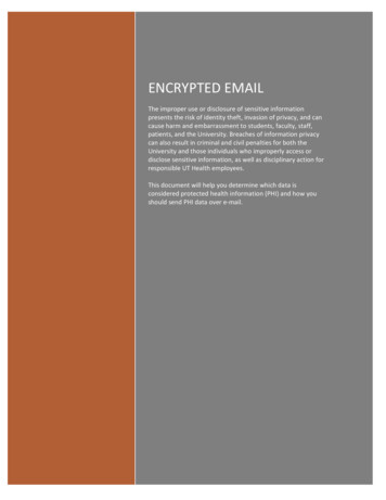 Email Encryption Process - UTH