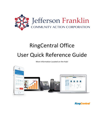 RingCentral Office User Quick Reference Guide