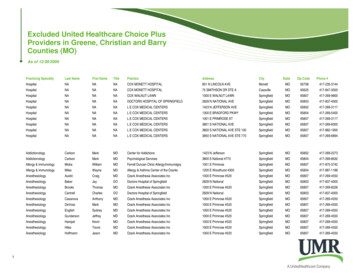 Excluded United Healthcare Choice Plus Providers In Greene .
