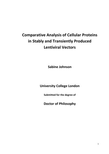 Comparative Analysis Of Cellular Proteins In Stably And .