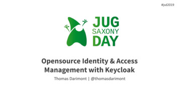 Management With Keycloak Opensource Identity & Access