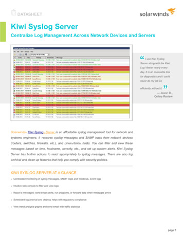 Centralize Log Management Across Network Devices And 