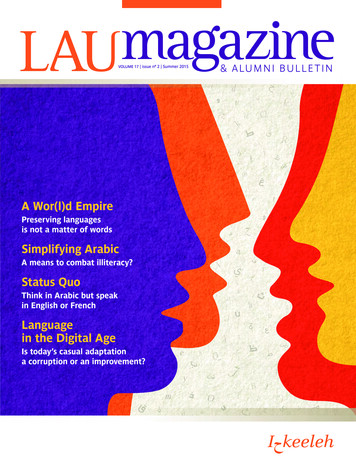 A Wor(l)d Empire - Magazine.lau.edu.lb