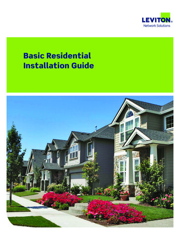 Basic Residential Installation Guide - Leviton