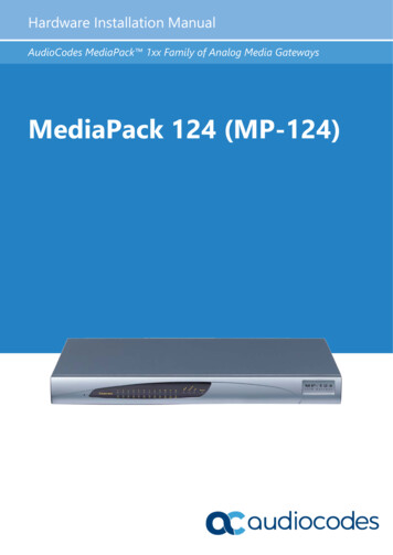 MediaPack 124 (MP-124) - AudioCodes