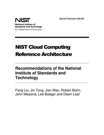 NIST Cloud Computing Reference Architecture