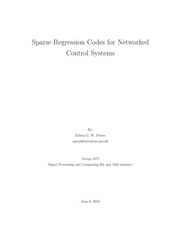 Sparse Regression Codes For Networked Control Systems