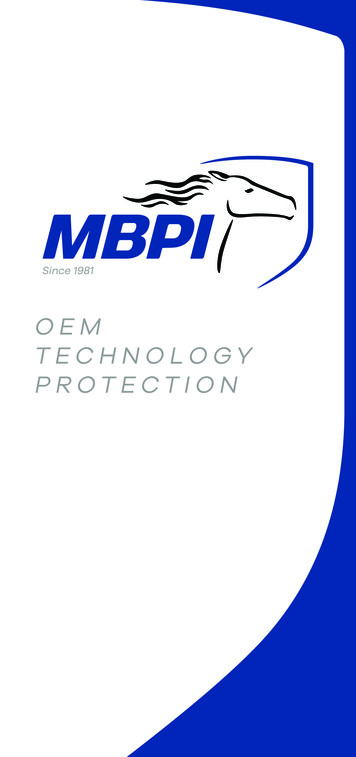OEM TECHNOLOGY PROTECTION - Theacegrp 