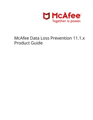 McAfee Data Loss Prevention 11.1.x Product Guide