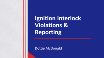 Ignition Interlock Violations & Reporting
