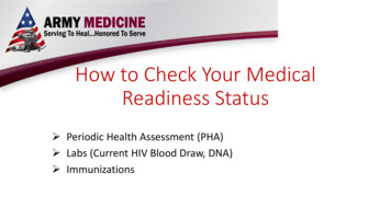 How To Check Your Medical Readiness Status