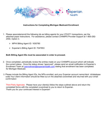 Instructions For Completing Michigan Medicaid Enrollment