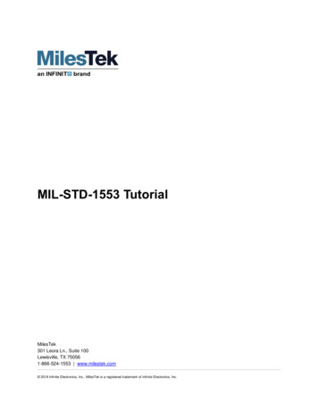 MIL-STD-1553 Tutorial - MilesTek